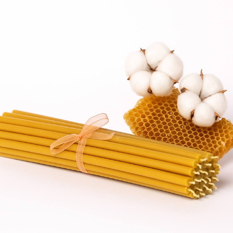 CanBee | Candele in Cera d’Api Naturale | 16 cm | Ø 5 mm | 40 min | №140 | Confezione da 50 Pezzi