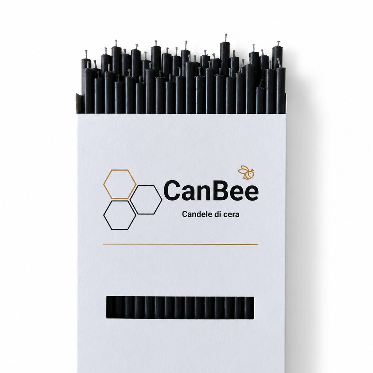 Confezione CanBee con candele sottili nere