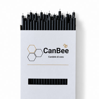 Confezione CanBee con candele sottili nere
