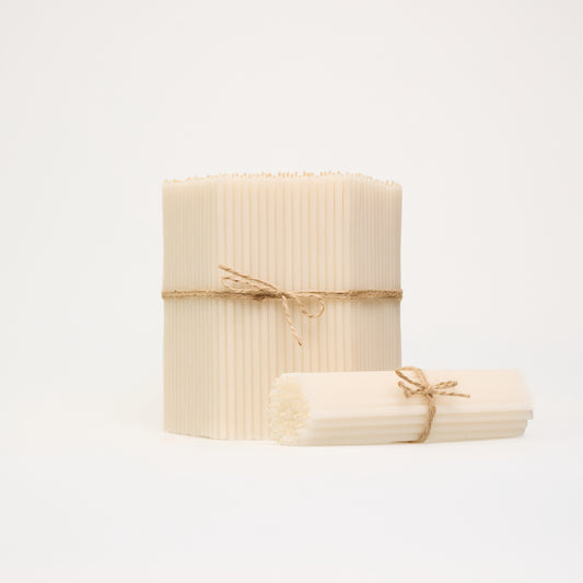 Thin White Beeswax Candles 16 cm – Bulk 1–4 kg | CanBee
