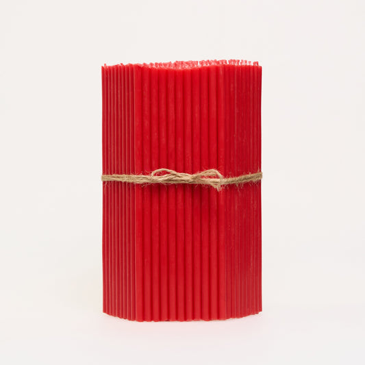 Dünne Kerzen Rot 21 cm – Großpackung 1–4 kg | CanBee