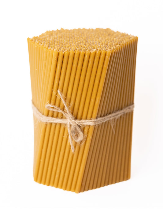 Dünne gelbe Kerzen 21 cm – Großpackung 1–4 kg | CanBee