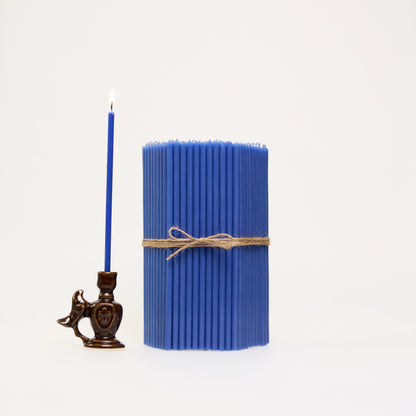 Candele sottili N60 blu, formato bulk (foto 1)