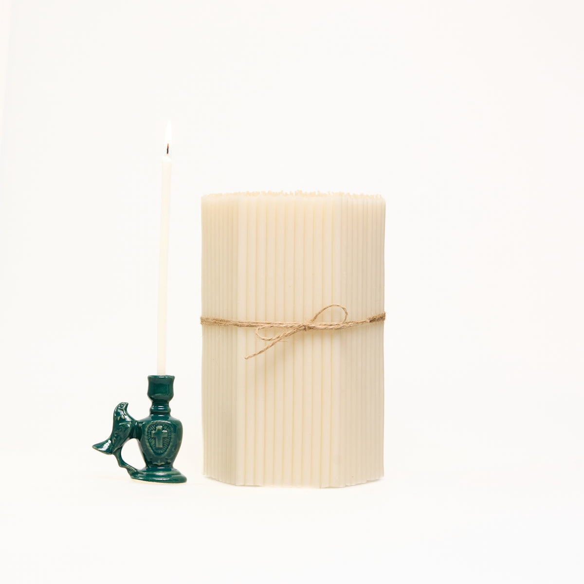 Candele sottili N60 bianche, formato bulk (foto 1)