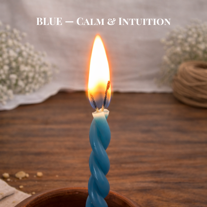 Candele Sottili Multicolor in Cera d’Api Naturale | Rituali, Meditazione e Altare | 16 cm | Ø 5 mm | Durata 40 min | 50 Pezzi | CanBee