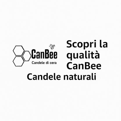 CanBee | Candele in Cera d’Api Naturale | 16 cm | Ø 5 mm | 40 min | №140 | Confezione da 50 Pezzi
