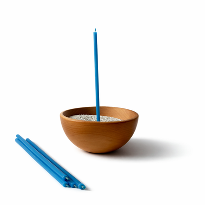 Candele Sottili Blu in Cera d’Api Naturale | Rituali, Meditazione e Altare | 16 cm |  Ø 5 mm | Durata 40 min | 50 Pezzi | CanBee