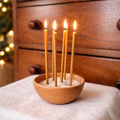 Candele in Cera d'Api Naturale per Meditazione